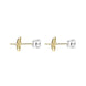 18ct White Yellow Gold 0.50ct Diamond Solitaire Stud Earrings