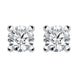 18ct White Gold 0.60ct Diamond Solitaire Stud Earrings, FEU-084. 