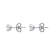 18ct White Gold 0.61ct Diamond Solitaire Stud Earrings, FEU-095.