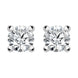 18ct White Gold 0.61ct Diamond Solitaire Stud Earrings, FEU-095.