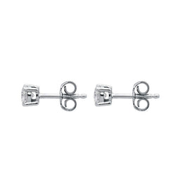 18ct White Gold 0.63ct Diamond Brilliant Cut Stud Earrings, FEU-1309.