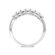 18ct White Gold 0.68ct Diamond Princess Cut Half Eternity Ring, FEU-842.