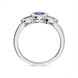 18ct White Gold 0.68ct Sapphire Diamond Ring FEU-1964