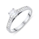 18ct White Gold 0.70ct Diamond Brilliant Cut Solitaire Ring, FEU-682.