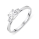 18ct White Gold 0.71ct Diamond Trilogy Ring R1118