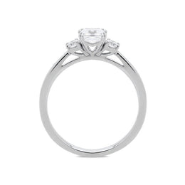 18ct White Gold 0.71ct Diamond Trilogy Ring R1118