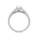 18ct White Gold 0.78ct Diamond Princess Cut Solitaire Ring, FEU-482.