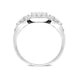 18ct White Gold 0.79ct Diamond Pave Set Cluster Ring R960