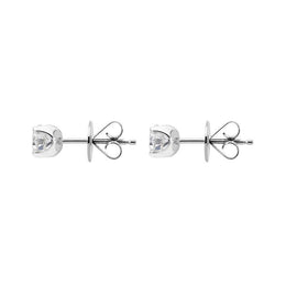 18ct White Gold 0.80ct Diamond Solitaire Brilliant Cut Stud Earrings FEU-097