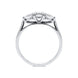 18ct White Gold 1.03ct Diamond Brilliant Cut Trilogy Ring, FEU-1329.