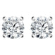 18ct White Gold 1.09ct Diamond Solitaire Stud Earrings, FEU-1612.
