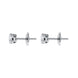18ct White Gold 1.04ct Diamond Solitaire Stud Earrings, FEU-1612.