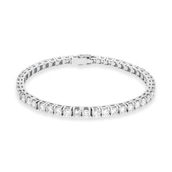 18ct White Gold 7.21ct Diamond Tennis Bracelet, ABR243W.