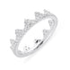 18ct White Gold Diamond Geometric Stacking Ring, R1141.