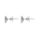 18ct White Gold Tanzanite Diamond Pear Stud Earrings. 03-14-057.