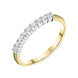 18ct Yellow Gold 0.26ct Diamond Claw Set Eternity Ring FEU-2060
