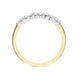 18ct Yellow Gold 0.26ct Diamond Claw Set Eternity Ring FEU-2060