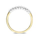 18ct Yellow Gold 0.27ct Diamond Half Eternity Ring, FEU-2135.