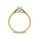 18ct Yellow Gold 0.30ct Diamond Solitaire Ring, FEU-747.