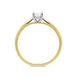 18ct Yellow Gold 0.32ct Diamond Princess Cut Solitaire Ring. FEU-757. 