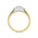 18ct Yellow Gold 0.35ct Diamond Brilliant Cut Trilogy Ring, FEU-499.