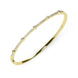 18ct Yellow Gold 0.35ct Diamond Hinged Bangle, G00058.