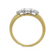 18ct Yellow Gold 0.53ct Diamond Trilogy Ring, FEU-1527.