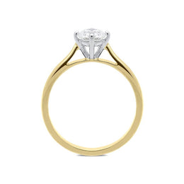18ct Yellow Gold 0.62ct Diamond Solitaire Ring, FEU-715. 