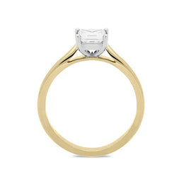 18ct Yellow Gold 0.71ct Diamond Princess Cut Solitaire Ring. FEU-721. 