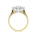 18ct Yellow Gold 1.00ct Diamond Cluster Ring FEU-1779