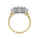 18ct Yellow Gold 1.10ct Diamond Baguette Cut Cluster Ring, FEU-1254.