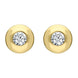 18ct Yellow Gold Diamond Solitaire Stud Earrings E234B2