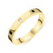 18ct Yellow Gold Whitby Jet Diamond 3mm Wedding Band Ring R1199_3