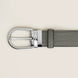 Montblanc Horseshoe Buckle Medium Grey 35mm Leather Belt