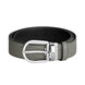 Montblanc Horseshoe Buckle Medium Grey 35mm Leather Belt