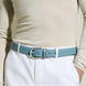 Montblanc Horseshoe Buckle Smokey Blue 35mm Leather Belt