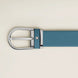 Montblanc Horseshoe Buckle Smokey Blue 35mm Leather Belt