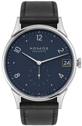 Nomos Glashutte Watch Minimatik 39 Date Blue 1252