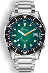 Squale Watch 1521 Green Ray Bracelet 1521PROFGR.SQ20