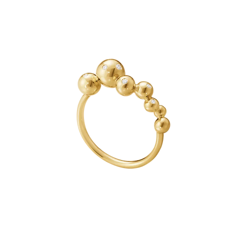 Georg Jensen Moonlight Grapes 18ct Yellow Gold Ring