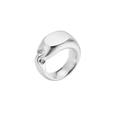Georg Jensen Reflect Sterling Silver Signet Ring