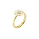 Georg Jensen Daisy 18ct Gold Plated Diamond and White Enamel Ring