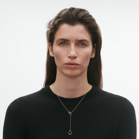 Georg Jensen Offspring 18ct Yellow Gold Lariat Necklace