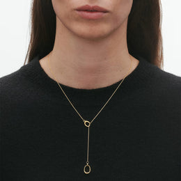 Georg Jensen Offspring 18ct Yellow Gold Lariat Necklace