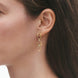 Georg Jensen Offspring 18ct Yellow Gold 0.11ct Diamond Drop Earrings