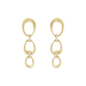 Georg Jensen Offspring 18ct Yellow Gold 0.11ct Diamond Drop Earrings