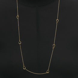 Georg Jensen Offspring 18ct Yellow Gold Sautoir Necklace