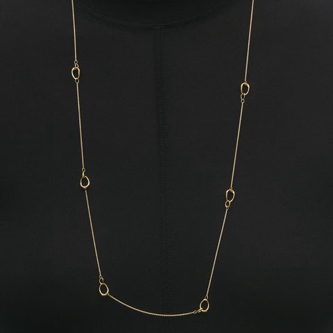 Georg Jensen Offspring 18ct Yellow Gold Sautoir Necklace