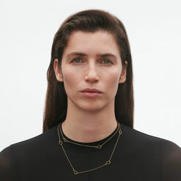 Georg Jensen Offspring 18ct Yellow Gold Sautoir Necklace