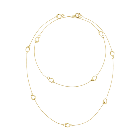 Georg Jensen Offspring 18ct Yellow Gold Sautoir Necklace